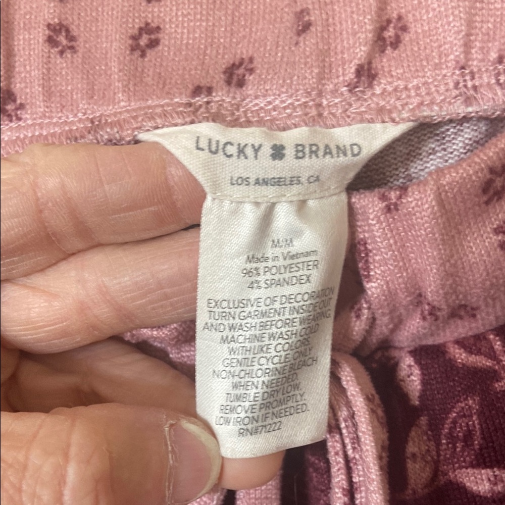 🌹5 for $25🌹Lucky Brand Pink & Plum Paisley Shorts - Picture 2 of 11